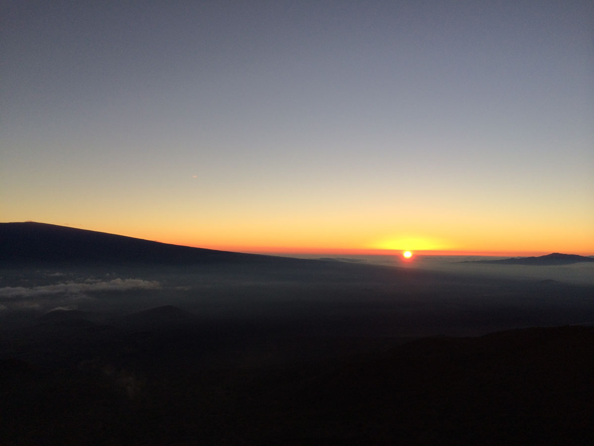 Mauna Kea visitor center sunset